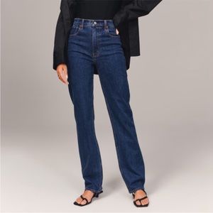 Abercrombie & Fitch Ultra High Rise 90s Straight Jean, Size 27 along